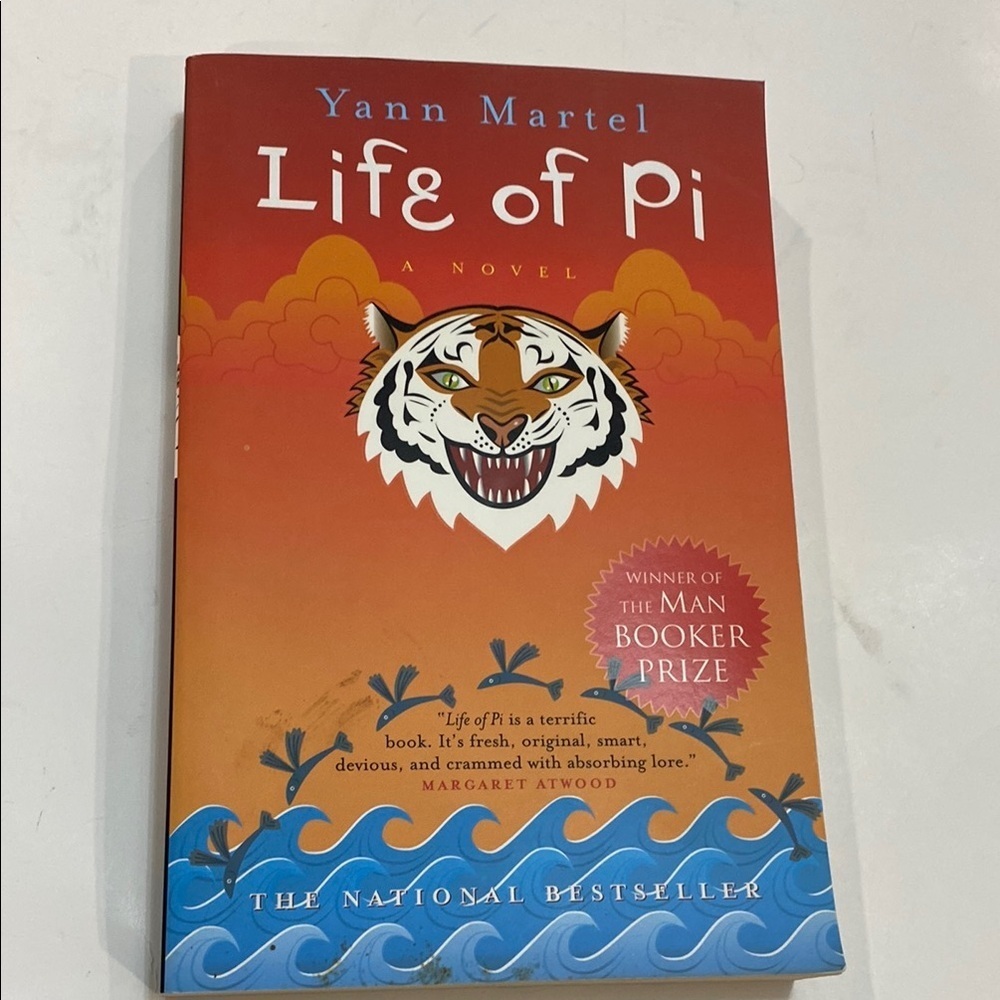 Life of Pi Novel with Tiger book